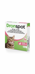 VETOQUINOL Dronspot (2,5-5kg) - odčervovací kapky pro kočky - 2x0,7ml