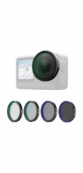 Sada filtrů Telesin CPL/ND8/ND16/ND32 pro DJI Osmo Action 6 (4 ks).