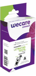 WECARE ARMOR páska 2ks nažehlovací kompatibilní s DYMO S0718850,Black/White,12MM*2M