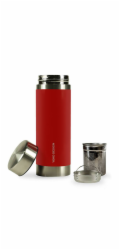 Yoko Design termoska se sítky na louhování čaje 350ml, červená