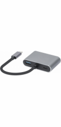iBox IUHCHDVGA USB Typ-C hub 4v1 USB 3.0 + PD 100 W + HDMI 4K 30 Hz + VGA Full HD