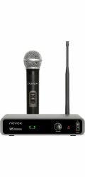 Novox Free H1 - Bezdrátová sada s ručním mikrofonem Černá