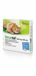 VETOQUINOL Drontal - odčervovací tablety pro kočky