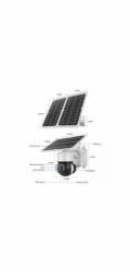 Viking solární outdoorová HD kamera HDs02 4G, bílá