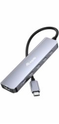 Equip Dokovací stanice/replikátor Kabelová dokovací stanice USB 3.2 Gen 2 (3.1 Gen 2) Type-C Šedá