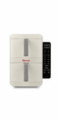 Fritéza Girmi, FG4101 ECOFRIT Dual, horkovzdušná, kapacita 9 l (4,5 l + 4,5 l), nastavitelná teplota, časovač, 9 přednastavených programů, digitální displej, 2400 W