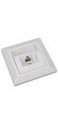 Zásuvka Solarix CAT6 STP 1 x RJ45 pod omítku bílá