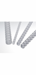 EUROSUPPLIES plastové hřbety/ formát A4/ 12,5mm/ bílé/ 100 pack