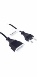 PREMIUMCORD Kabel síťový 230V, prodlužovací dvojvidlice,  3m