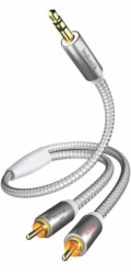 in-akustik Premium Audio Kabel 3,5 mm Jack - Cinch 5,0 m