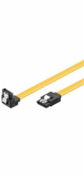 PremiumCord 0,2m SATA 3.0 datový kabel, 6GBs, kov.západka, 90°