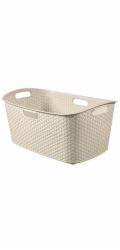 koš na čisté prádlo 47l,60x28x30 béžový MY STYLE