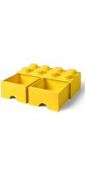 Room Copenhagen LEGO Brick Drawer 8 žlutá, úložný box