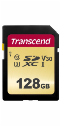 Transcend SDXC 500S        128GB  Class 10 UHS-I U3 V30