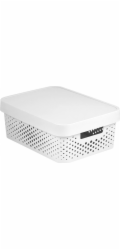 Box Curver Infinity Dots 11L s víkem bílý
