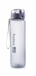 G21 šedá-zmrzlá 1000 ml láhev na pití v mrazivém designu