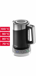 Rychlovarná konvice Concept RK3171 1,7 L 2200 W Černá metalíza