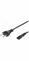 napájecí kabel goobay, zástrčka Euro do dvojité zásuvky