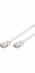 Goobay Flat patch kabel U / UTP kat.5e 5m bílý (93361)