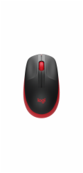 Logitech Wireless Mouse M190 Full-Size, red