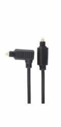 Optický kabel Toslink - Toslink 90°, OD:4mm, 1m
