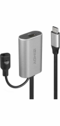 Lindy USB 3.2 Gen 1 aktivní prodlužovací kabel, USB-C samec > USB-C samice (černý, 5 metrů)