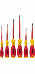Wiha Sada šroubováků SoftFinish electric slimFix, 6dílná (červená/žlutá)
