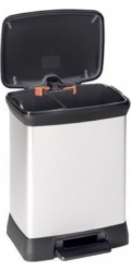 Odpadkový koš Curver Deco Bin Duo 10 + 18 l stříbrný