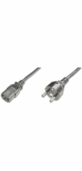 Napájecí propojovací kabel Typ Schuko rovný/IEC C13 M/F 1,2m Černý