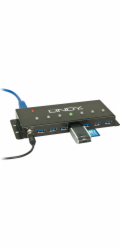 Lindy 7 Port USB 3.0 Metall, USB-Hub 43128