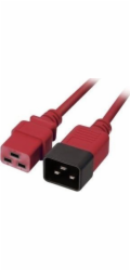 Lindy Lindy IEC-Netzverlängerung C19 auf C20 rot 2m napájecí kabel externí bulk