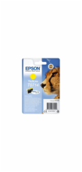Epson originální inkoustový blistr s ochranou, žlutý, 5,5 ml (C13T07144022)