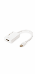 Digitus Mini DisplayPort auf HDMI Adapter / Konverter (weiß, 4K, HDMI 2.0, DP 1.2, DP++ Dual-Mode)