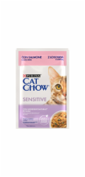 Purina Cat Chow Sensitive Gig with salm