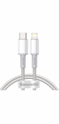 Baseus BASEUS DATA PD20W TYPE-C TO LIGHTNING CABLE 100CM BÍLÝ USB kabel (6953156231924) - 6953156231924