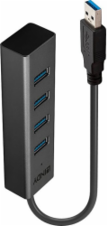 Lindy 4 Port USB 3.0 Hub, USB-Hub 43324