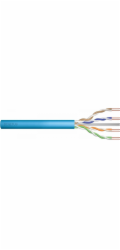 DIGITUS Installation cable cat.6A U/UTP B2ca solid wire AWG 23/1 LSOH 500m violet reel