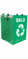SIXTOL Tašky na tříděný odpad SORT EASY 4 METAL, 30x30x40cm, 4x36l, 4ks SIXTOL