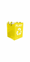 SIXTOL Taška na tříděný odpad SORT EASY PLASTIC, 30x30x40cm, 36l SIXTOL