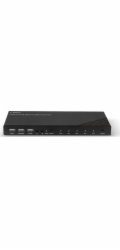 Lindy 4portový KVM přepínač HDMI 4K60, USB 2.0 a zvuk, KVM přepínač