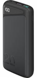 Goobay Powerbanka s rychlonabíjením 20 000 mAh (černá, PD, Quick Charge 3.0, Super Charge)