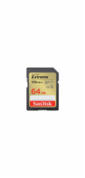 Paměťová karta Sandisk Extreme 64GB SDXC 170MB/s & 80MB/s, UHS-I, Class 10, U3, V30