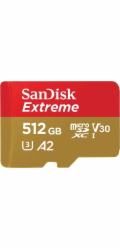SanDisk microSDXC          512GB  Extreme A2 C10 V30 UHS-I U3