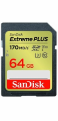 SanDisk SDXC karta 64GB Extreme PLUS (200 MB/s Class 10, UHS-I U3 V30)