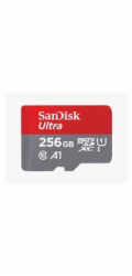 Paměťová karta Sandisk Ultra microSDXC 256GB 150 MB/s  A1 Class 10 UHS-I, adapter