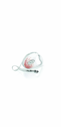 FLEXI Glam Splash Orient with Swarovski crystals S - Dog Retractable lead - 3 m - white