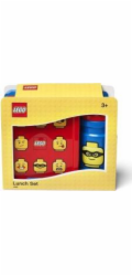 Box svačinový 20 x 17,3 x 7,1 cm + láhev 390 ml, PP + silikon LEGO ICONIC CLASSIC sada 2díl.