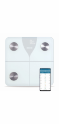 Salente SlimFit, osobní diagnostická fitness váha, Bluetooth, bílá