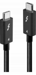 Lindy USB kabel - USB-C (M) na USB-C (M) - USB4 / Thunderbolt 3 / Thunderbolt 4 - 1 m - pasivní, kulatý, USB napájecí zdroj (100 W)