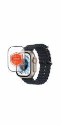 Tvrzené sklo FIXED Armor s aplikátorem pro Apple Watch Ultra 49mm/Ultra 2 49mm, prémiové, černé